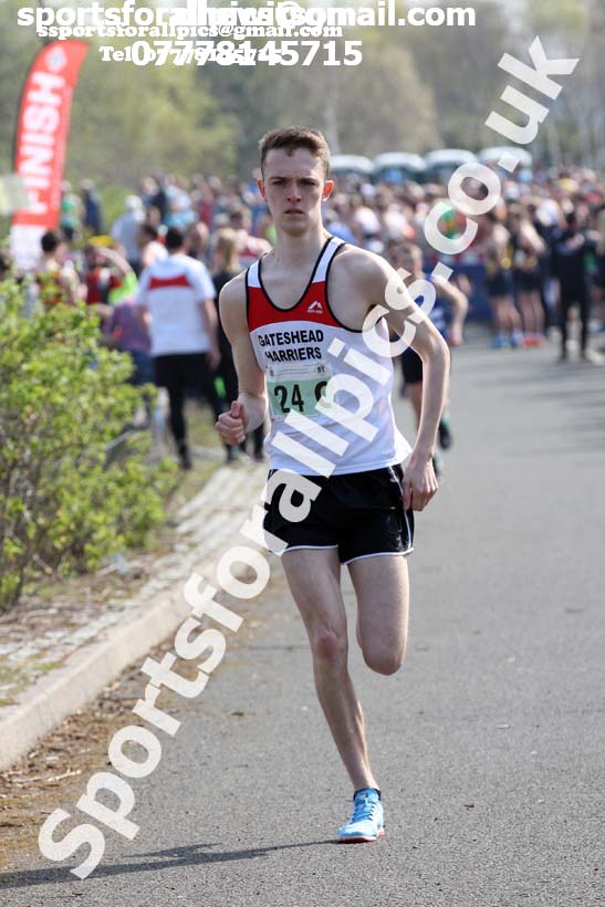 Senior mens 2019 Elswick Harirers Good Friday Road Relay, Newburn, Newcastle. Photo:  David T. Hewitson/Sports for All Pics